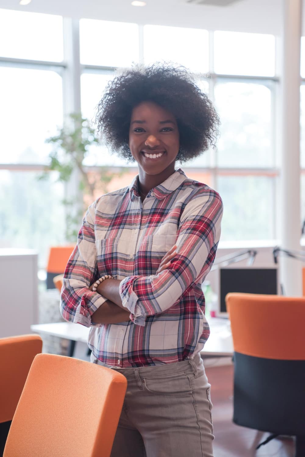 A candidate preparing for an interview